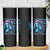 Christmas Skull Girl Skinny Tumbler Warning This Tattooed Girl Does Not Play With Stupid People - Wonder Print Shop
