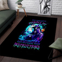 Witch Skull Area Rug You Couldn't Handle Me Even With Intrustions - Wonder Print Shop