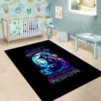 Witch Skull Area Rug You Couldn't Handle Me Even With Intrustions - Wonder Print Shop