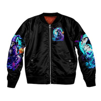 Witch Skull Bomber Jacket You Couldn't Handle Me Even With Intrustions - Wonder Print Shop