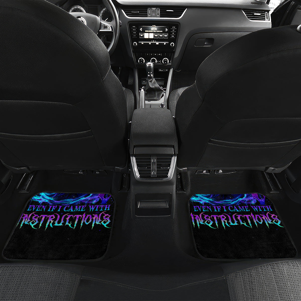 Witch Skull Car Mats You Couldn't Handle Me Even With Intrustions - Wonder Print Shop