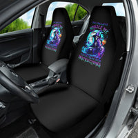 Witch Skull Car Seat Cover You Couldn't Handle Me Even With Intrustions - Wonder Print Shop