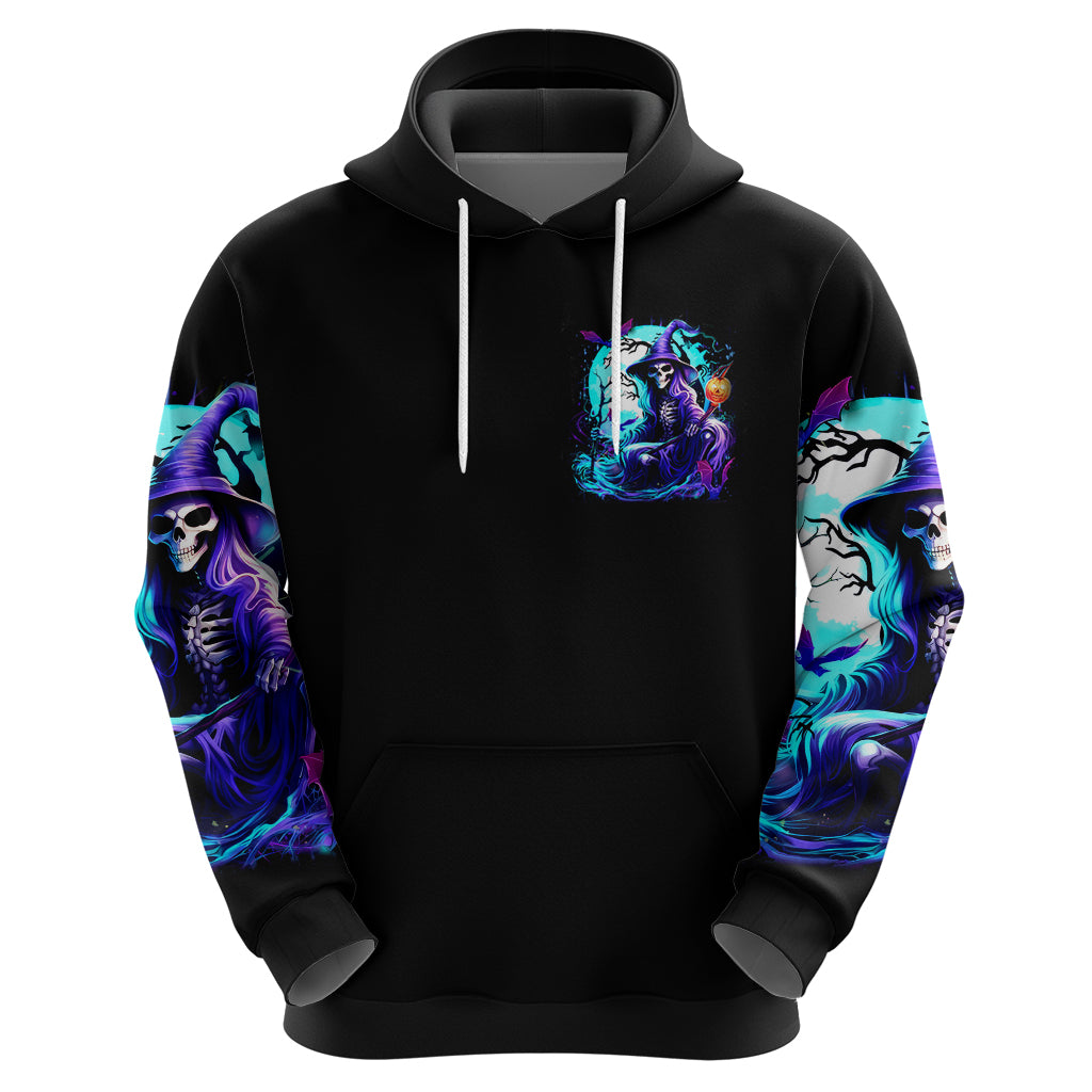 Witch Skull Hoodie You Couldn't Handle Me Even With Intrustions - Wonder Print Shop