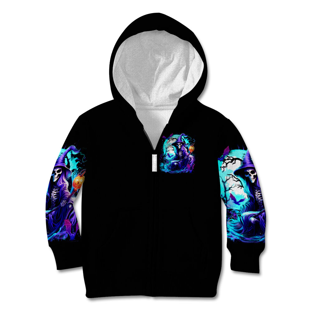 Witch Skull Kid Hoodie You Couldn't Handle Me Even With Intrustions - Wonder Print Shop