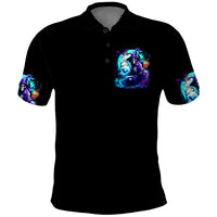 Witch Skull Polo Shirt You Couldn't Handle Me Even With Intrustions - Wonder Print Shop