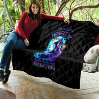Witch Skull Quilt You Couldn't Handle Me Even With Intrustions - Wonder Print Shop