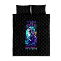 Witch Skull Quilt Bed Set You Couldn't Handle Me Even With Intrustions - Wonder Print Shop