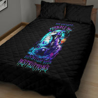 Witch Skull Quilt Bed Set You Couldn't Handle Me Even With Intrustions - Wonder Print Shop