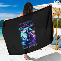 Witch Skull Sarong You Couldn't Handle Me Even With Intrustions - Wonder Print Shop