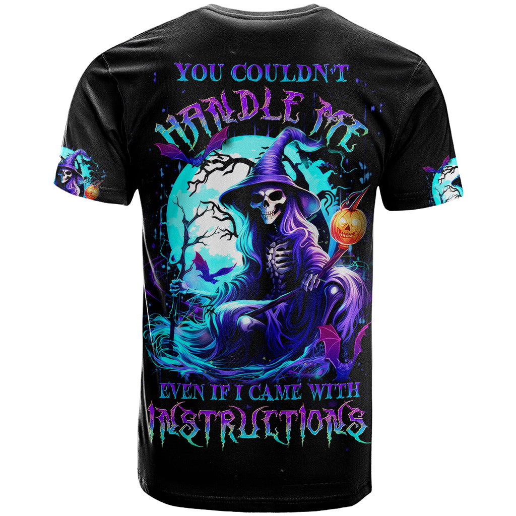 Witch Skull T Shirt You Couldn't Handle Me Even With Intrustions - Wonder Print Shop