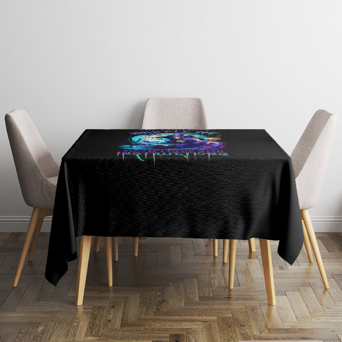 Witch Skull Tablecloth You Couldn't Handle Me Even With Intrustions - Wonder Print Shop