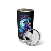 Witch Skull Tumbler Cup You Couldn't Handle Me Even With Intrustions - Wonder Print Shop