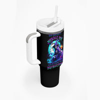 Witch Skull Tumbler With Handle You Couldn't Handle Me Even With Intrustions - Wonder Print Shop