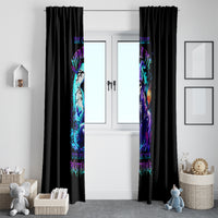 Witch Skull Window Curtain You Couldn't Handle Me Even With Intrustions - Wonder Print Shop