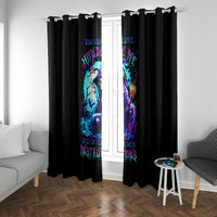 Witch Skull Window Curtain You Couldn't Handle Me Even With Intrustions - Wonder Print Shop
