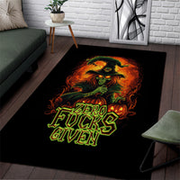Witch Skull Area Rug Zero Fucking Given - Wonder Print Shop