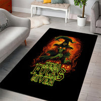 Witch Skull Area Rug Zero Fucking Given - Wonder Print Shop