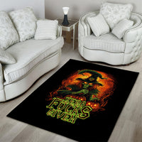 Witch Skull Area Rug Zero Fucking Given - Wonder Print Shop