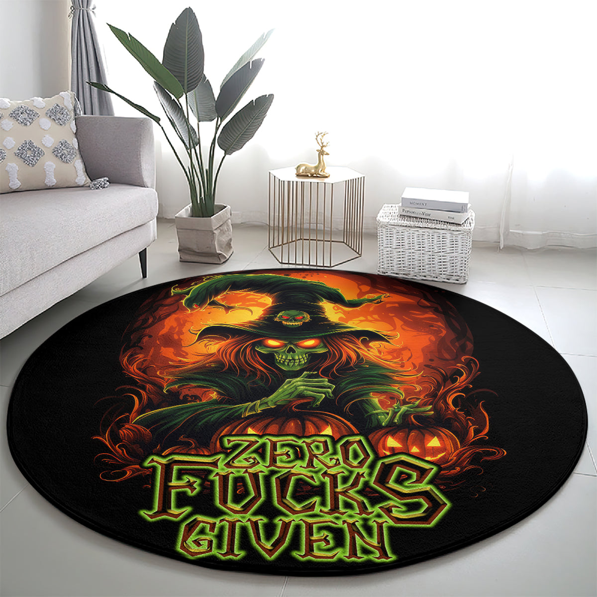 witch-skull-round-carpet-zero-fucking-given