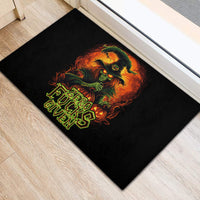 Witch Skull Rubber Doormat Zero Fucking Given - Wonder Print Shop