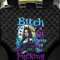 Witch Skull Back Car Seat Cover Bitch I'm Not A Princess I'm The Fucking Queen - Wonder Print Shop