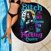 Witch Skull Beach Blanket Bitch I'm Not A Princess I'm The Fucking Queen - Wonder Print Shop