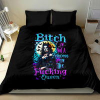 Witch Skull Bedding Set Bitch I'm Not A Princess I'm The Fucking Queen - Wonder Print Shop