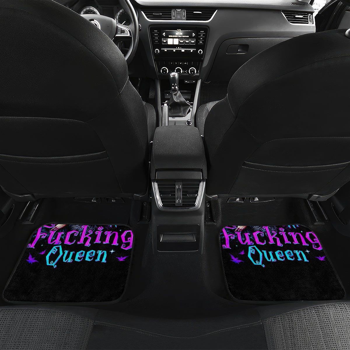Witch Skull Car Mats Bitch I'm Not A Princess I'm The Fucking Queen - Wonder Print Shop