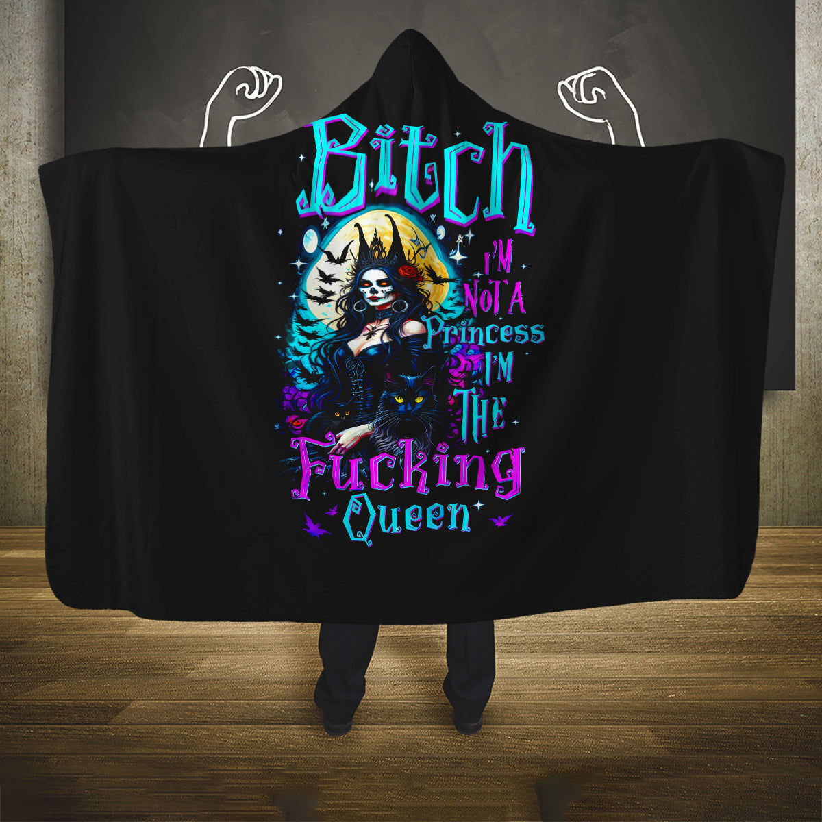 witch-skull-hooded-blanket-bitch-im-not-a-princess-im-the-fucking-queen
