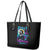 Witch Skull Leather Tote Bag Bitch I'm Not A Princess I'm The Fucking Queen - Wonder Print Shop