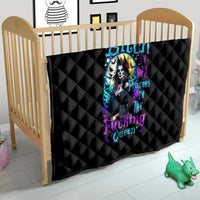 Witch Skull Quilt Bitch I'm Not A Princess I'm The Fucking Queen - Wonder Print Shop