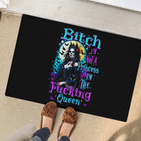 Witch Skull Rubber Doormat Bitch I'm Not A Princess I'm The Fucking Queen - Wonder Print Shop