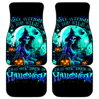 Witch Skull Car Mats Come With Us And You Will See Our Halloween - Wonder Print Shop