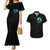 Witch Skull Couples Matching Mermaid Dress and Hawaiian Shirt Come With Us And You Will See Our Halloween - Wonder Print Shop