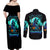Witch Skull Couples Matching Off Shoulder Maxi Dress and Long Sleeve Button Shirts Come With Us And You Will See Our Halloween - Wonder Print Shop
