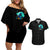 Witch Skull Couples Matching Off Shoulder Short Dress and Hawaiian Shirt Come With Us And You Will See Our Halloween - Wonder Print Shop