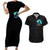 Witch Skull Couples Matching Short Sleeve Bodycon Dress and Hawaiian Shirt Come With Us And You Will See Our Halloween - Wonder Print Shop