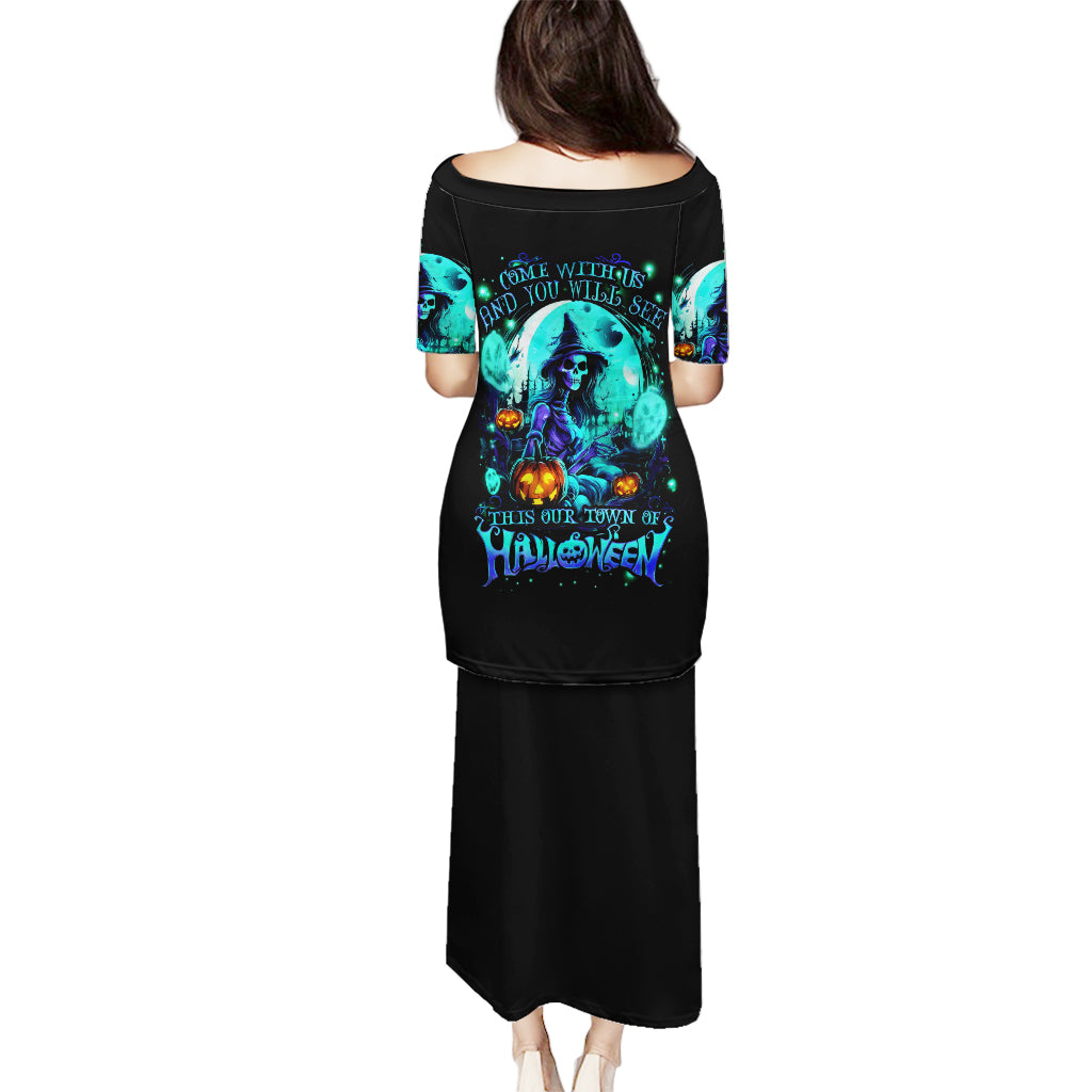 Witch Skull Puletasi Come With Us And You Will See Our Halloween - Wonder Print Shop