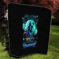 Witch Skull Quilt Come With Us And You Will See Our Halloween - Wonder Print Shop