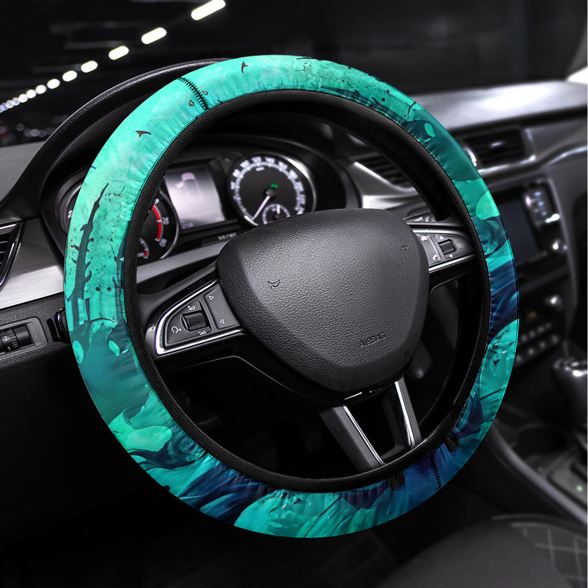 Witch Skull Steering Wheel Cover Come With Us And You Will See Our Halloween - Wonder Print Shop