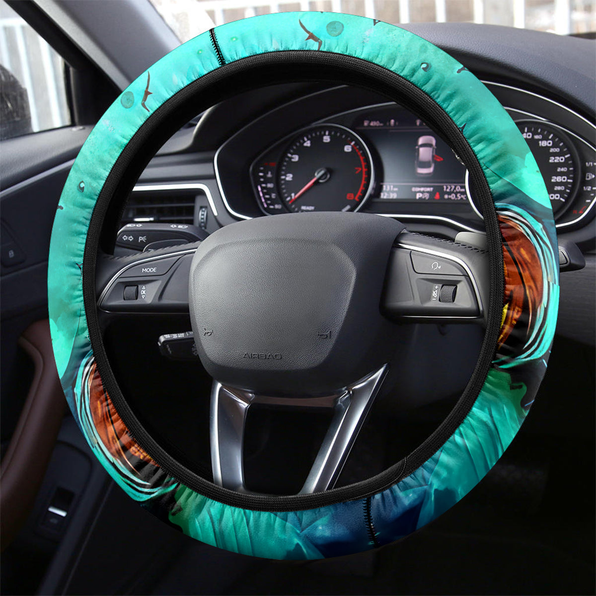 Witch Skull Steering Wheel Cover Come With Us And You Will See Our Halloween - Wonder Print Shop