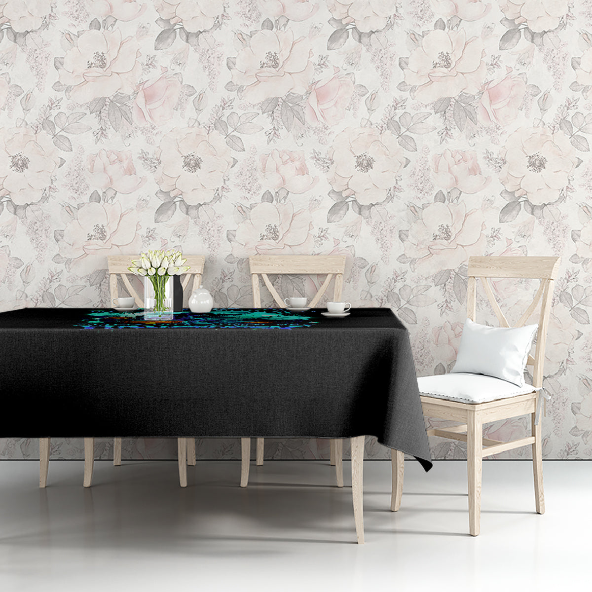 Witch Skull Tablecloth Come With Us And You Will See Our Halloween - Wonder Print Shop