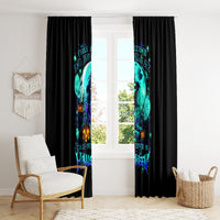 Witch Skull Window Curtain Come With Us And You Will See Our Halloween - Wonder Print Shop