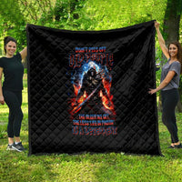 Warrior Skull Quilt Don't Pss Off Old People - Wonder Print Shop