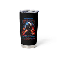 Warrior Skull Tumbler Cup Don't Pss Off Old People - Wonder Print Shop