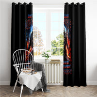 Warrior Skull Window Curtain Don't Pss Off Old People - Wonder Print Shop