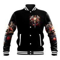 Cross Skull Baseball Jacket Honesty Loyalty And Respect Worth More Than Gold, Diamond - Wonder Print Shop