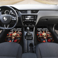 Cross Skull Car Mats Honesty Loyalty And Respect Worth More Than Gold, Diamond - Wonder Print Shop