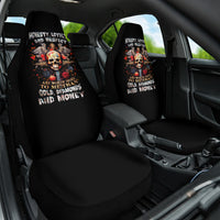 Cross Skull Car Seat Cover Honesty Loyalty And Respect Worth More Than Gold, Diamond - Wonder Print Shop
