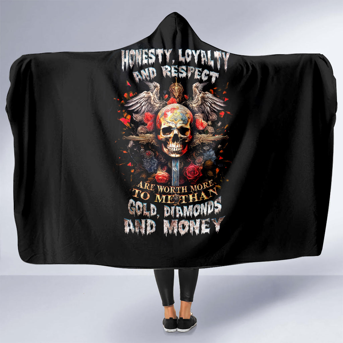 cross-skull-hooded-blanket-honesty-loyalty-and-respect-worth-more-than-gold-diamond